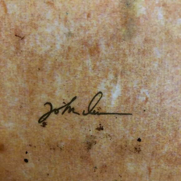 Hand Blown Glass Decoupage Plate - Blue Bird (EUC) - Picture 7 of 7